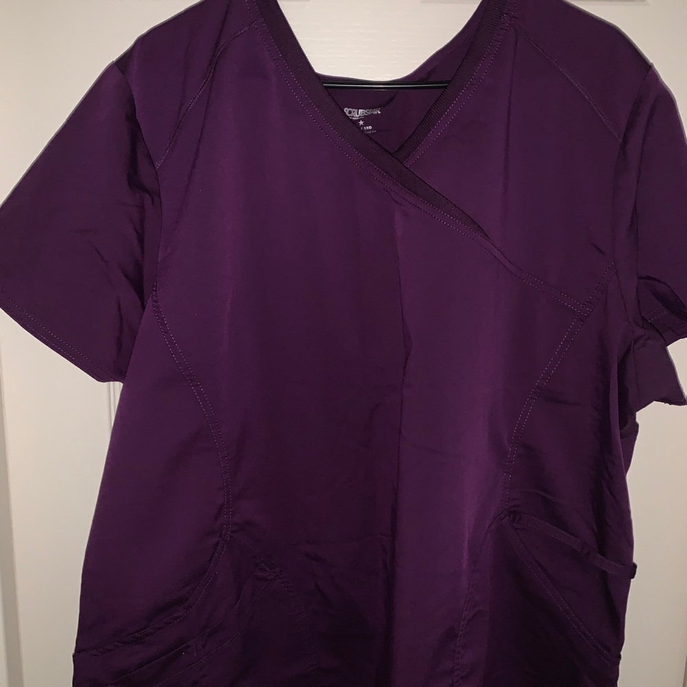 Scrub star 3xL plum purple scrub top